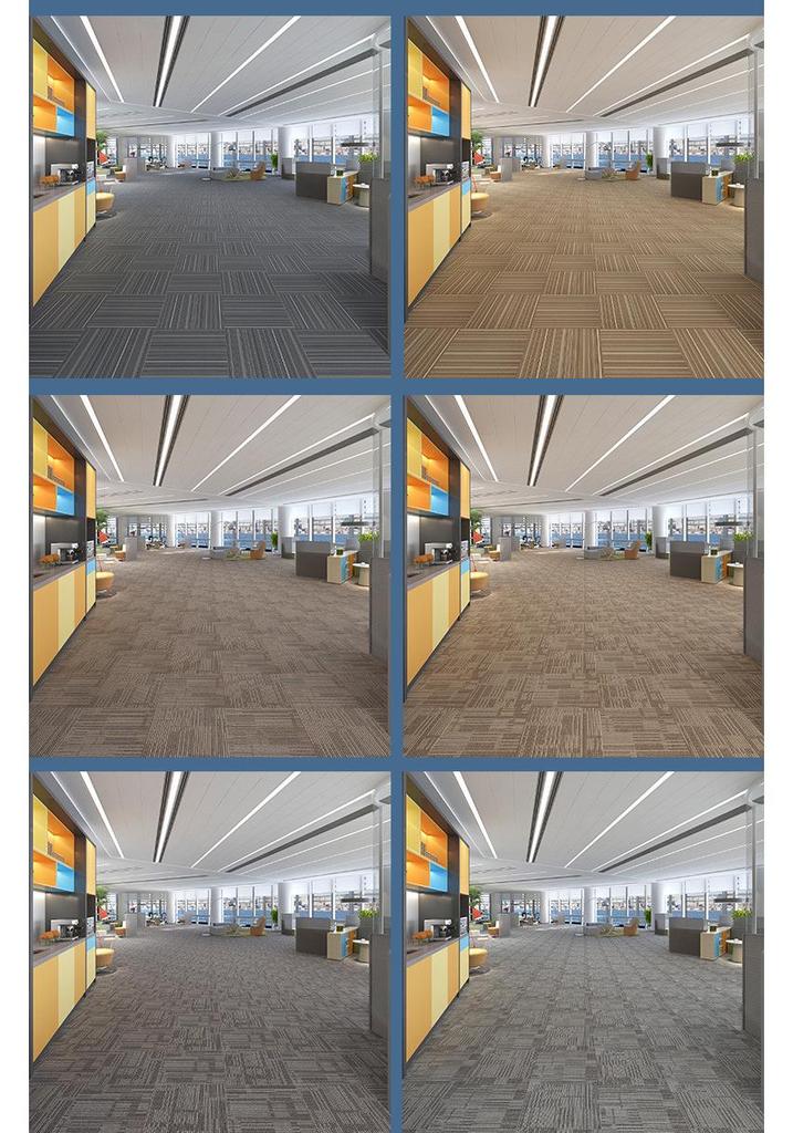 Anti-Slip Wear-Resistant Patchwork Carpet for Offices, Billiards Halls, Hotels, and Commercial Spaces