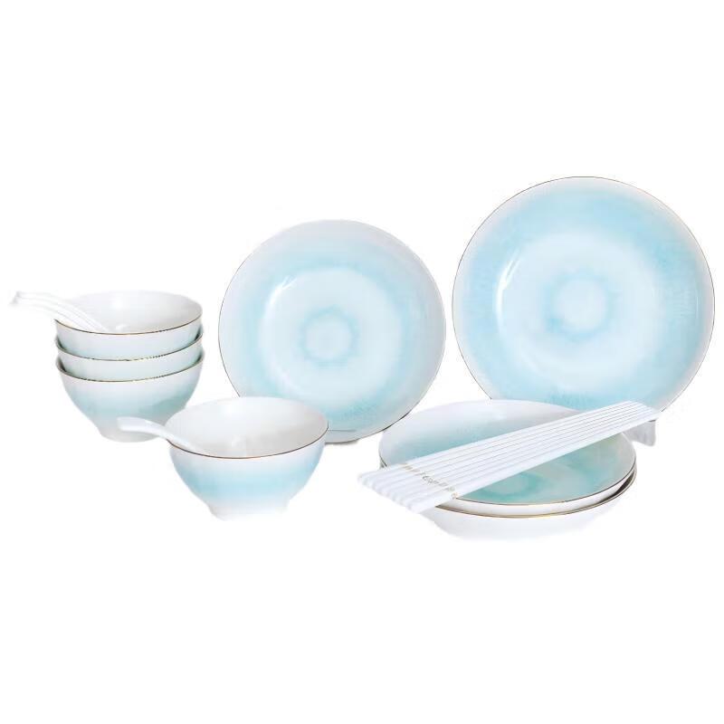 Luolai Misty Green Ceramic Dinnerware Set