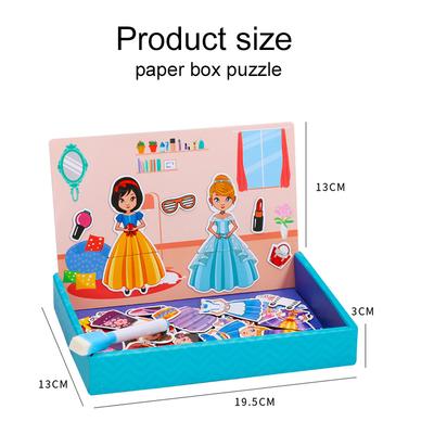 Children Drawing Toy Multifunction Puzzle Paper Box Learning Education Toys Magnetic Writing Painting Board Blackboard TMZ