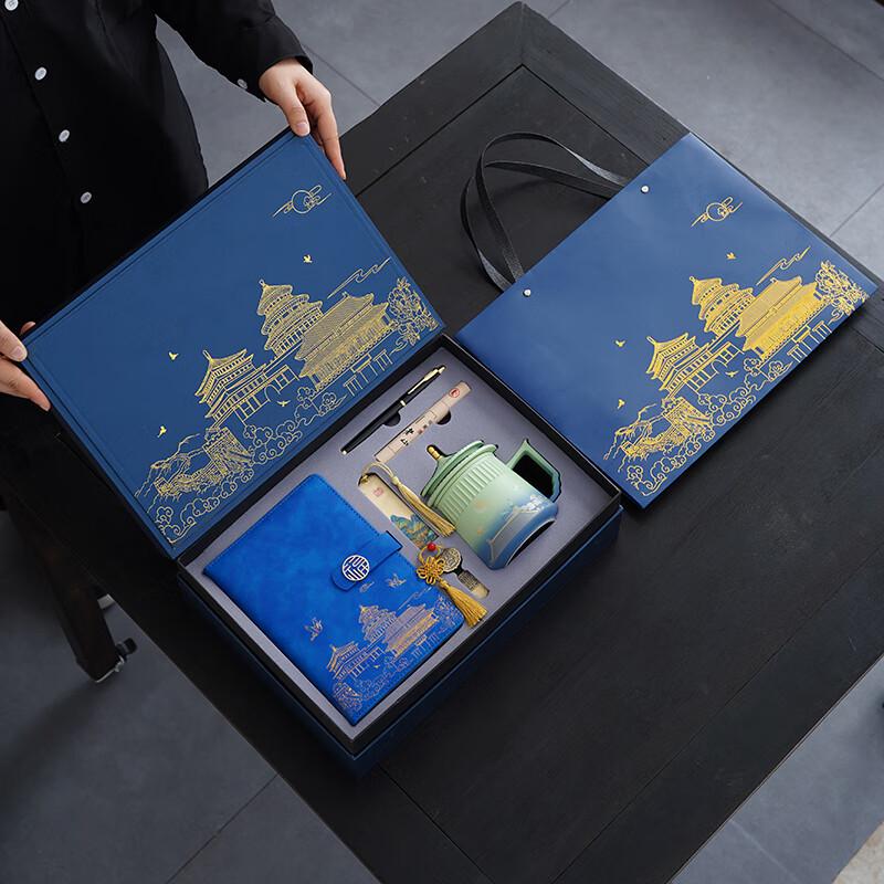 Jun Seventeen ME Forbidden City Cultural Ceramic Mug Gift Box Mug, Pen, Notebook, Bookmark, USB, Incense