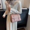 Elegant Textured Leather Handbag Classic Square Bag Fashion Crossbody Bag Versatile Tote Bag Minimalist Comfort Shoulder Bag