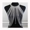 European And American Fashion New Models, Personalized Long Fringed Rhinestone Chest Chain, Nightclub Style Shiny Sexy Top Body Chain