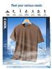 Men's Quick-Dry Ice Silk Breathable T-Shirt - Short Sleeve, Dynamic Pique Nylon for Running & Fitness