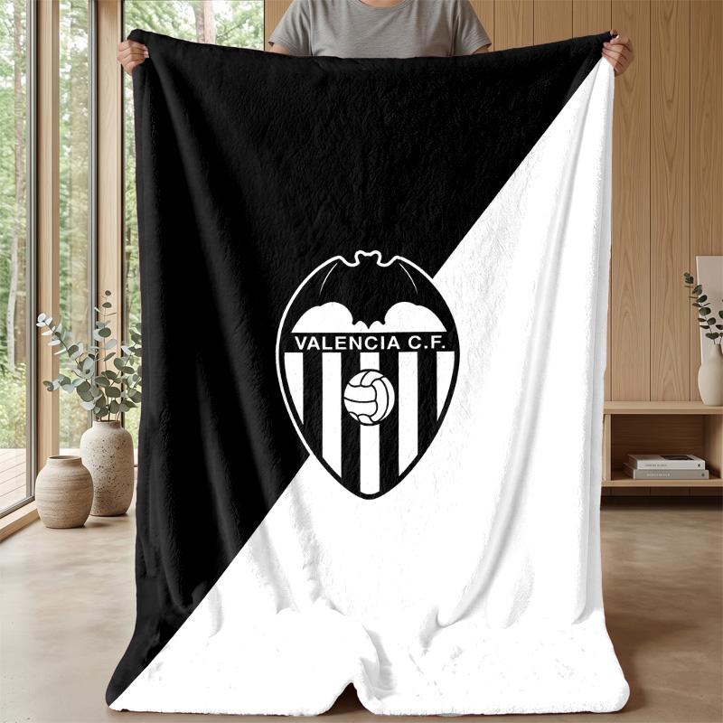 Valencia FC Soft Flannel Fleece Blanket Lightweight Cozy Warm Throw Blanket For Sofa Bed Home Decor