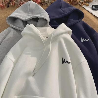 2024 Erkek Bol Kapüşonlu Sweatshirt – İlkbahar/Sonbahar Amerikan Yüksek Cadde Hong Kong Tarzı Ceket