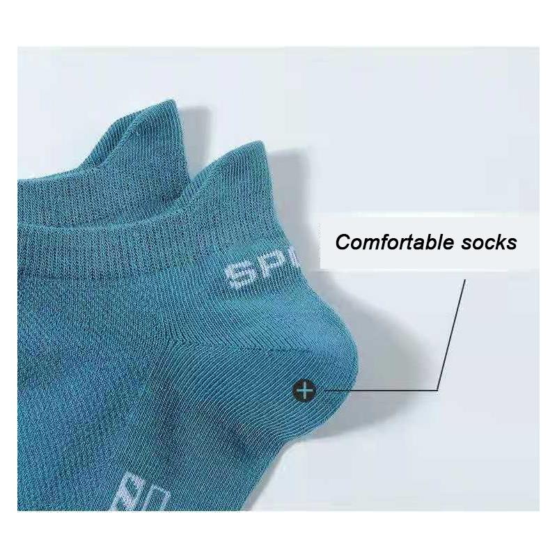 10 Pairs High Quality Men Socks Breathable Cotton Sports Boat Sock Mesh Casual Athletic Summer Thin Cut Short Sokken Size 38-45