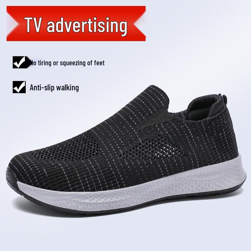 Zhang Kaili Women s Lightweight Breathable Slip-on Elderly Walking Shoes with Soft Soles 40