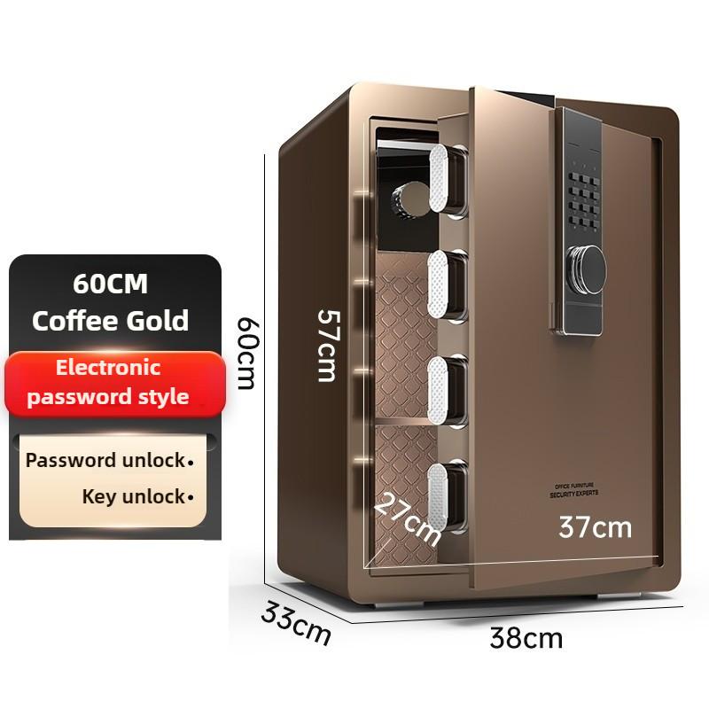 Anti-theft Alarm Digital Safe Deposit Box Small Home Office Safe Box All Steel Bedside Cabinet File Storage Rack