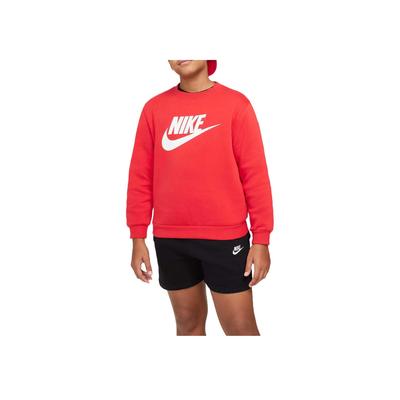 Simple Stylish Round Neck Long Sleeve Sweatshirt Kids Tops University-Red FD2993-657
