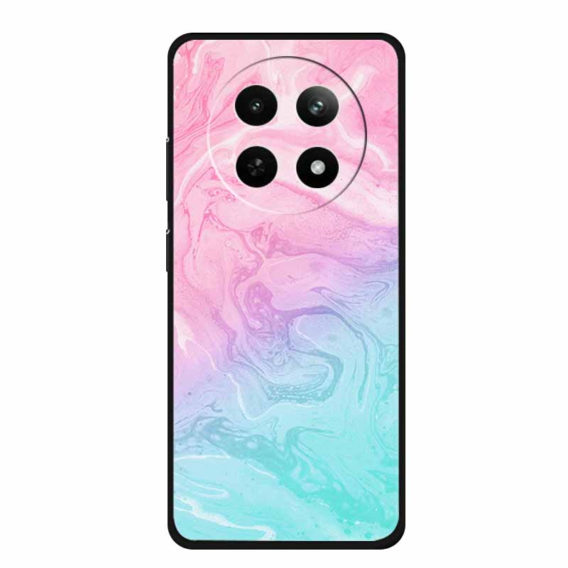 Case For Realme 13 Plus Marble TPU Soft Silicone Back Cover For Realme 13+ Cases Protective Mica Painted Colorful Bumper Capa