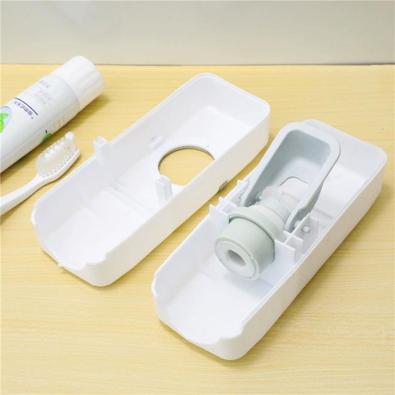 Automatic Toothpaste Dispenser Toothbrush Holder Wall Mount Tooth Brush Storage Rack Bathroom Accessories