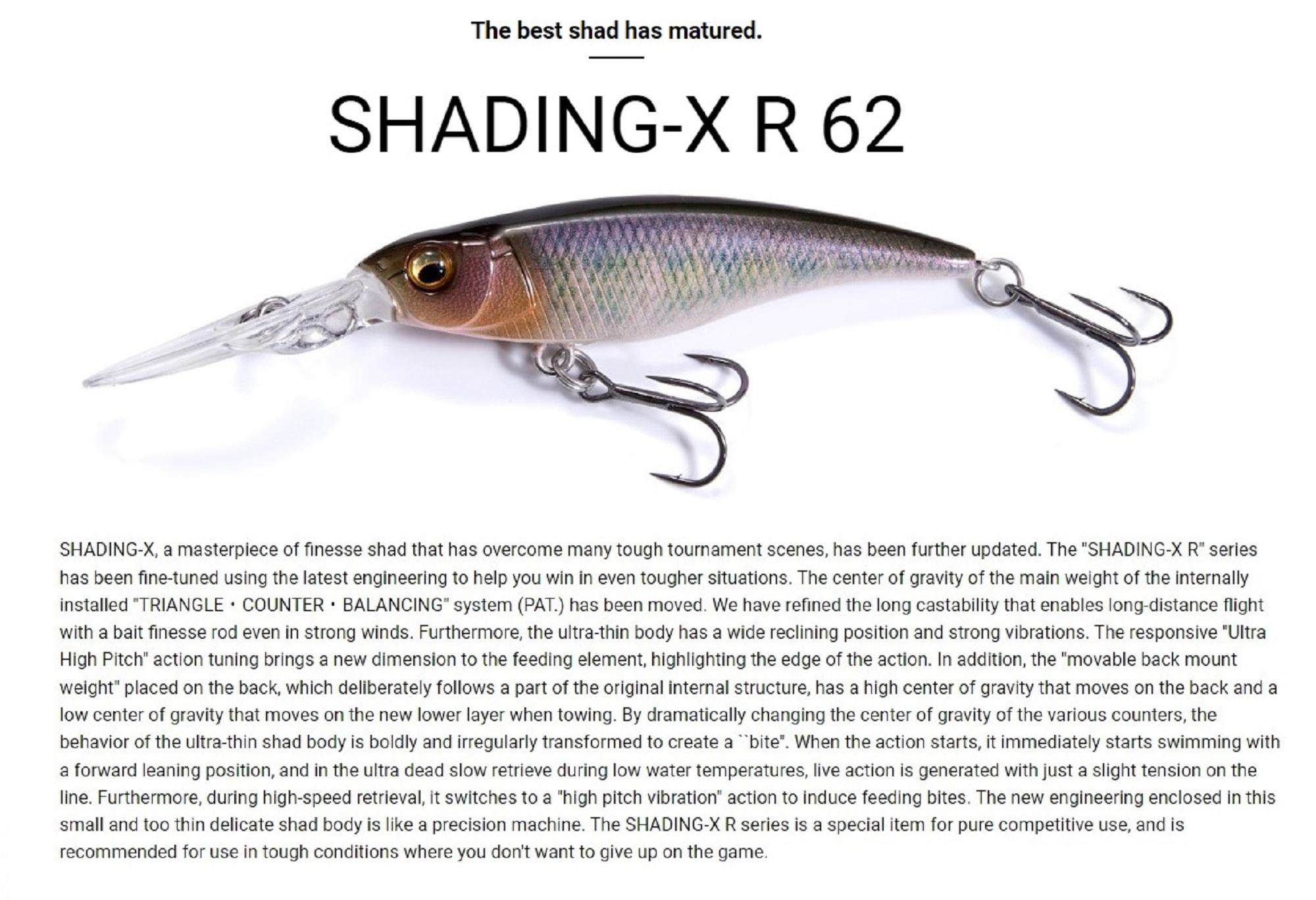 Leurre Megabass Shading X 62 FA Wakasagi – Neutre, Suspendu, Cliquetis, Pêche En Eau Douce !
