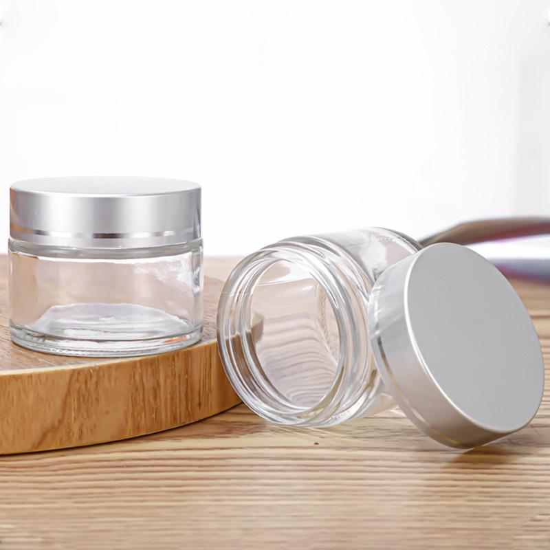 1Pcs 5Ml 9Ml Glass Jar Skin Care Eye Cream Jars Lotion Pot Refillable Bottle Makeup Eye Shadow Storage Cosmetic Container