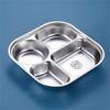 Dishwasher Safe Lunch Plates Efficient Stainless Steel Divided Dinner Plates for Toddlers Elderly and Hospital Use