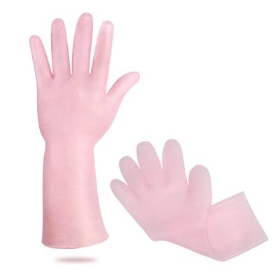 Lange Silikonhandschuhe, wasserdicht, trockenheits- und feuchtigkeitsspendende elastische Handschuhe für Damen