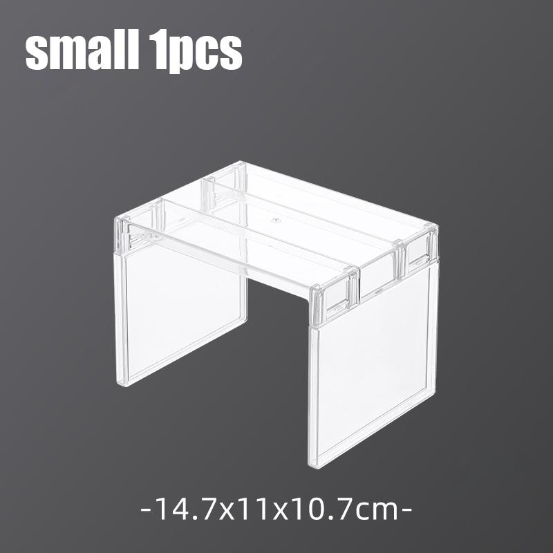 

Съемные прозрачные органайзеры для холодильника, стеллаж для хранения, многоуровневые полки для холодильника, прозрачная настольная подставка для хранения