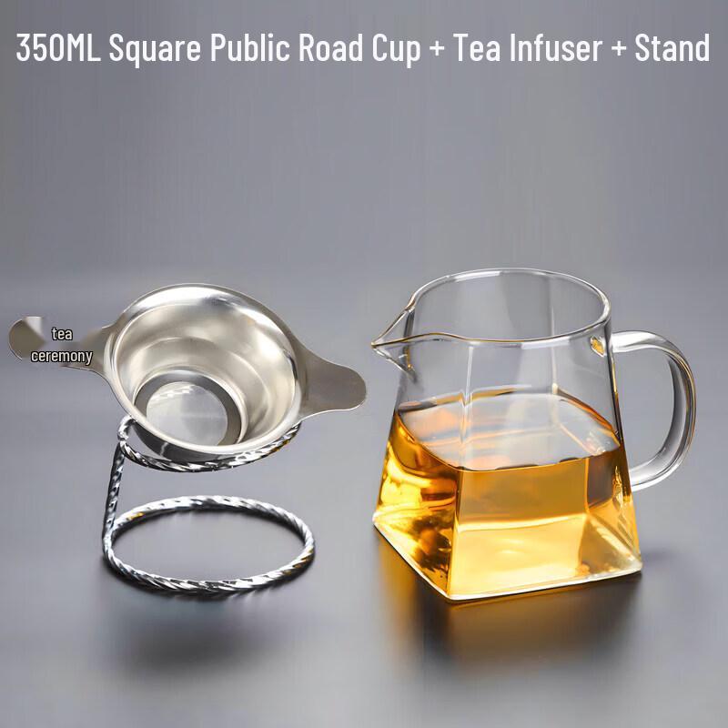 Qiwai Heat-Resistant Borosilicate Glass Tea Serving Pitcher