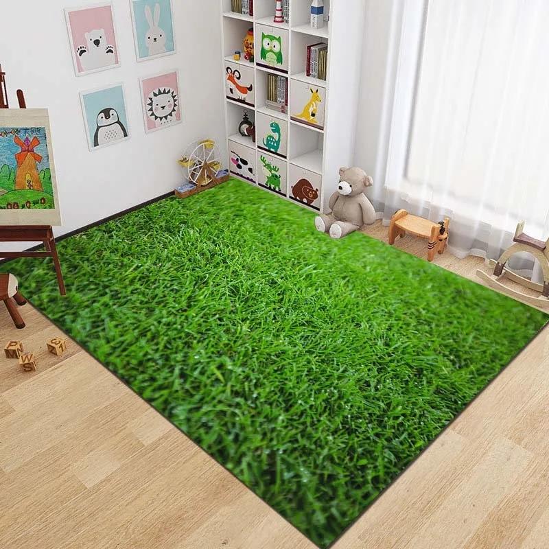 Football Carpet Large Area Rugs for Living Room Children's Play Anti-slip Home DecorBedroom Bedside Foot Pad Bath Doormat