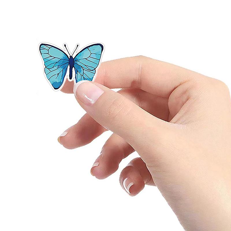 500Pcs/Roll Exquisite Creative Butterfly Flower Sticker Colorful Butterfly Decals Cute Decoration Stickers Stationery Gifts