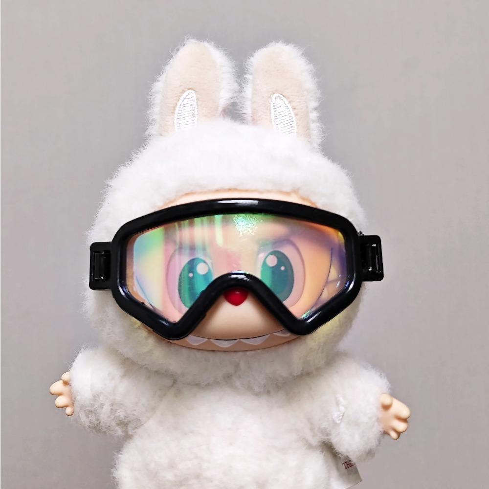 

Colorful Doll Ski Goggles Protective Eyeglasses for 15-17cm Labubu Doll Clothes Dolls Glasses Accessories