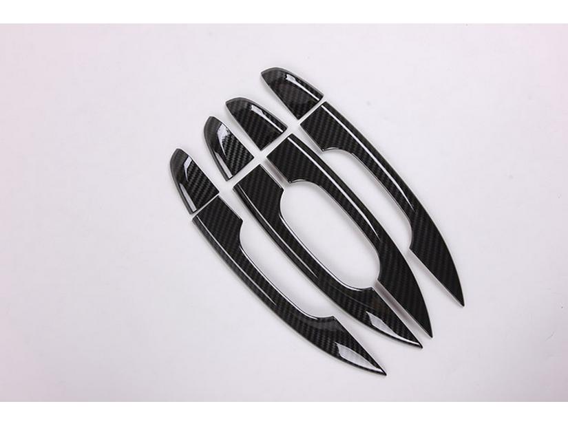 2018 Accord ABS Black Carbon Fiber Door Handle Half-Wrap Decorative Piece