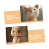 SEWOART 2 Pack Fake Cat Whiskers, Faux Animal Whiskers for Needle Felting Crafts, DIY Accessories, Realistic Details