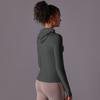 Outdoor Sun Protection Clothes, Tight Fitting Sports Running Fitness Tops, Yoga Clothes, UV Resistant Breathable Hooded Zipper Jacket