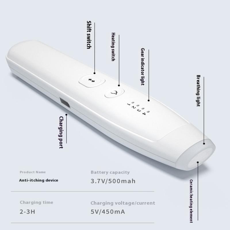 Portable Mosquito Insect Bite Relieve Itching Pen Natural Bug Bite Itch Relief Pen Rechargeable Anti-Itch Pen For Adult Children