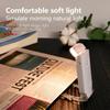 LED Clip On Book Light Rechargeable Adjustable Reading Light 3 Color Light Dimmable Clip Desk Light Bookmark Read Accessories
