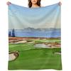 Tara Iti Golf Course New Zealand 17th Hole Throw Blanket Designers Multi-Purpose Decoratives for Babies Blankets
