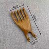 Golden Sandalwood Five-Claw Head Massage Comb and Guasha Scraper