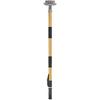 Drywall Flat Box Handle, 40''-64'', Anodized Aluminum Flat Finishing Extension Handle, 5-Section Length Adjustable, Non-slip Grip and 360° Painting