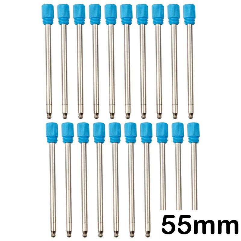 50/10/5 Stück Metall Kugelschreiber Minen Schwarz Blau Stift Minen 55mm Stift Nachfüllpackungen Geschenke Schulbürobedarf Schreibwaren
