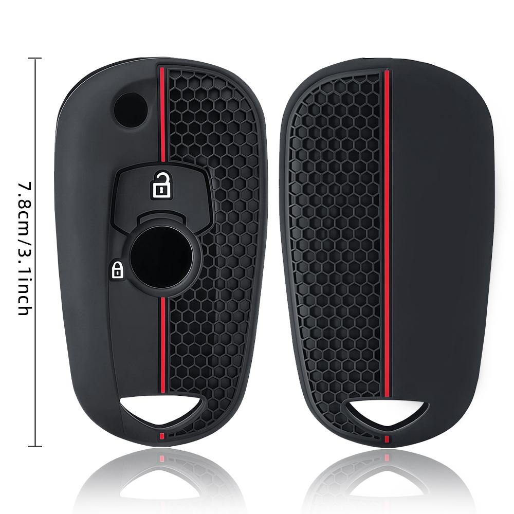 2 Bottons Silicone Style Car Key Case Fob Cover for Opel Astra K Vauxhall for Buick Verano GT Excelle 2015 2016 2017 2018 2019