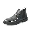 Fashion New Handmade Casual Leather Men Chelsea Boots British Style Leisure Walk Brogue Shoes Fashion Casual Business Outdoor Ankle Boot