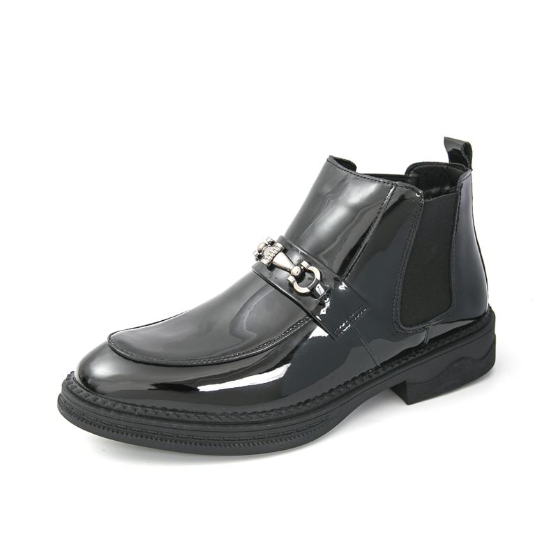 Fashion New Handmade Casual Leather Men Chelsea Boots British Style Leisure Walk Brogue Shoes Fashion Casual Business Outdoor Ankle Boot