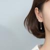 1 Pair PUNK Rock Brief Style Earring S925 Silver Small Safety Pins Puncture Unique Stud Earring for Women Men Delicate Jewellry