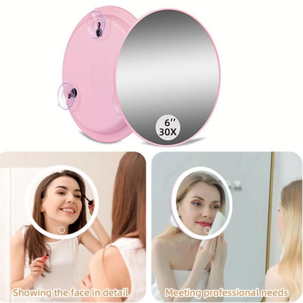 Round Makeup Magnifying Mirror 30X Vanity Mirror Travel Magnified Mirror  Blackhead Removal