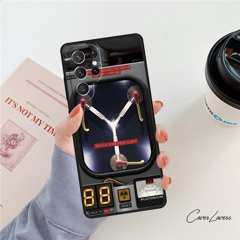 

Back to the Future Flux Capacitor phone case For Samsung Galaxy S24 S25 S23 S22 Ultra Note 10 20 Plus S20 S21 FE Cover S21(S30)plus 5G