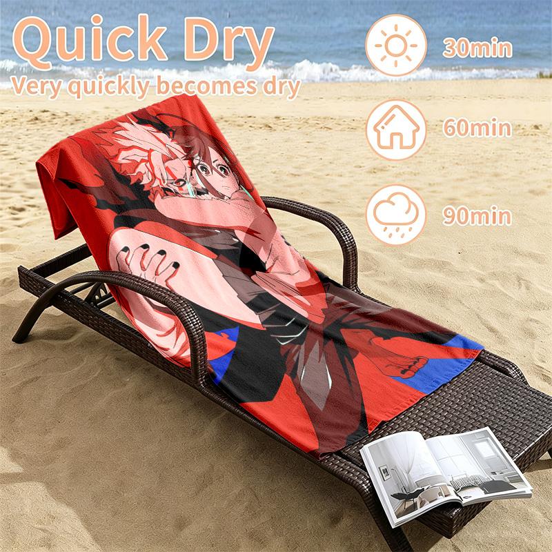 Dandadan Beach towels also serve as bath towels summer essential a musthave for the outdoors the beach and the pool