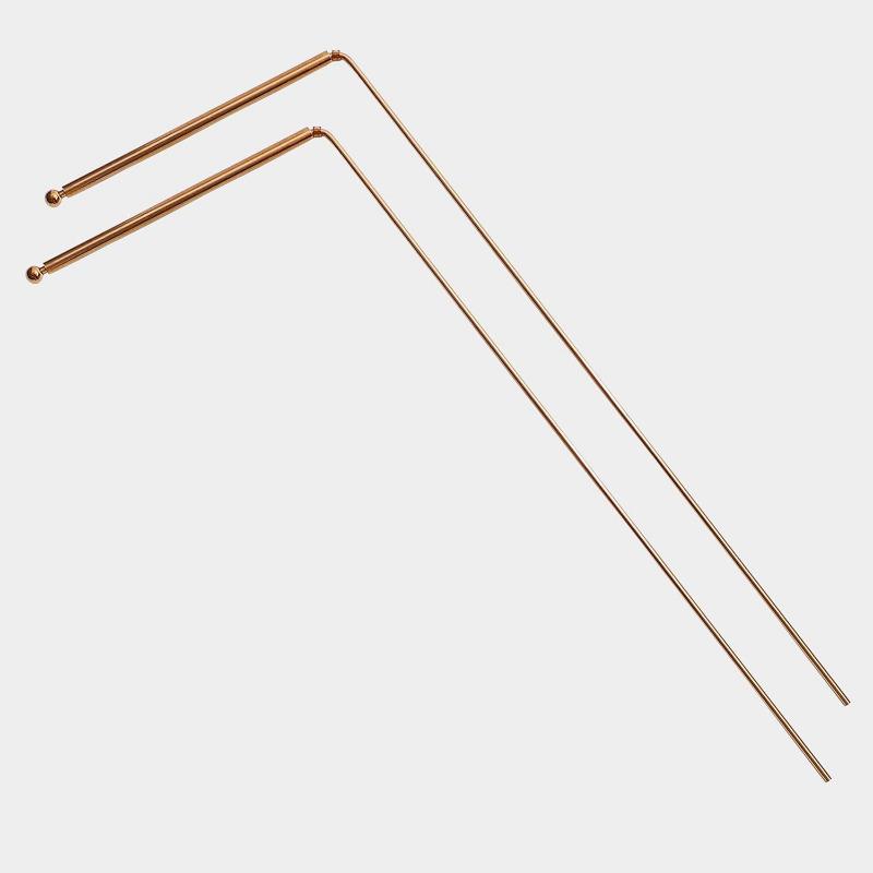 99.9% Pure Copper Dowsing Rods Professional Ghost Hunting Treasure Searching Tool Portable Copper Divining Rod Equipment