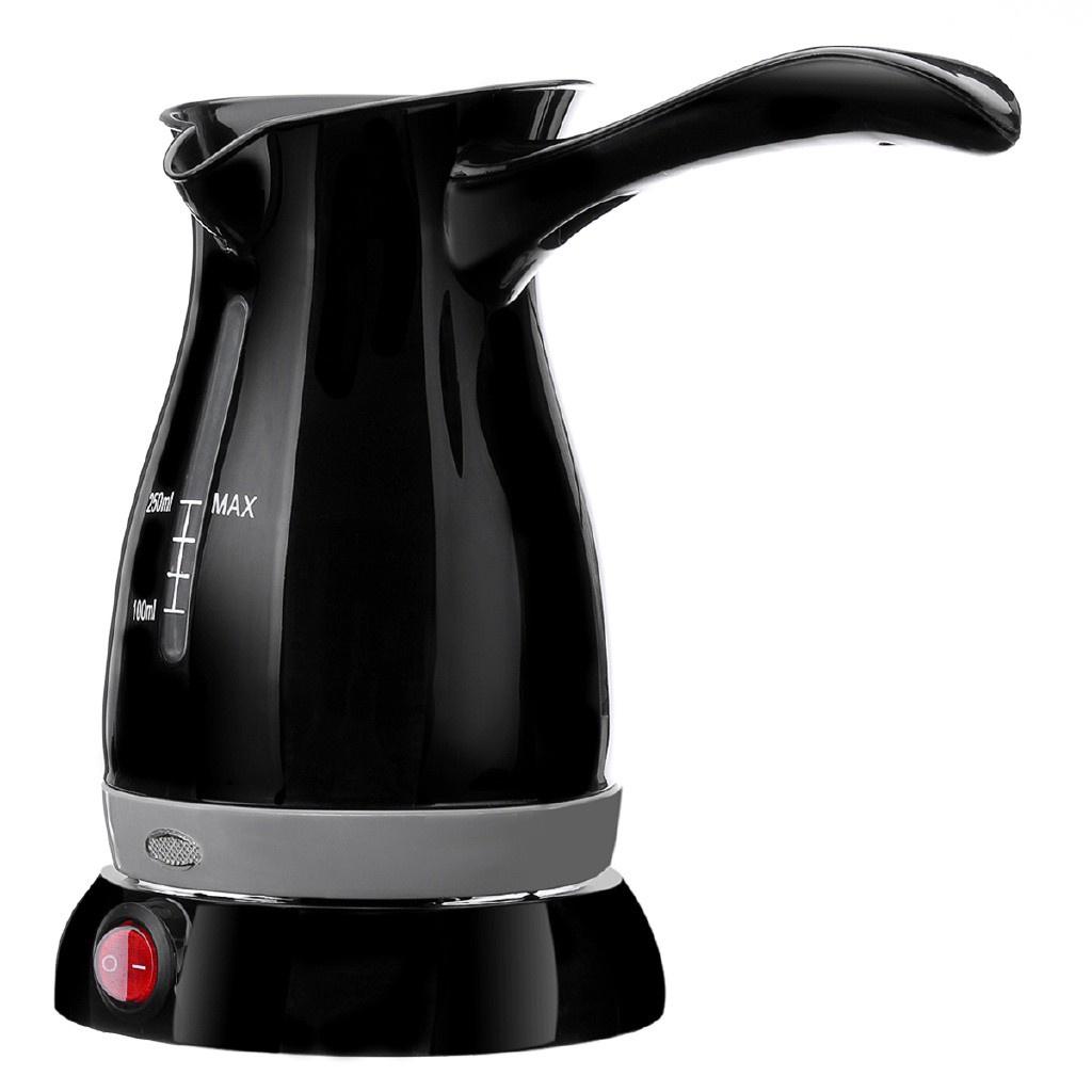 Portable Electric Coffee Pots Stainless Steel Tea Home Office Coffee Maker Percolator Filter 3 Cups Pot Kitchen 250ml