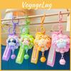 Floating Whimsical Dog Donut Keychain Made From Resin In Cheerful Color Options Gifts For