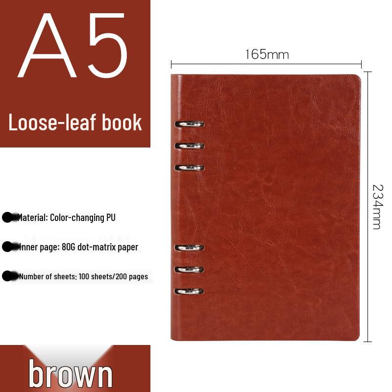 Enterprise Loose-leaf Notebook, Customizable A5/B5/A6 for Company Events & Meetings