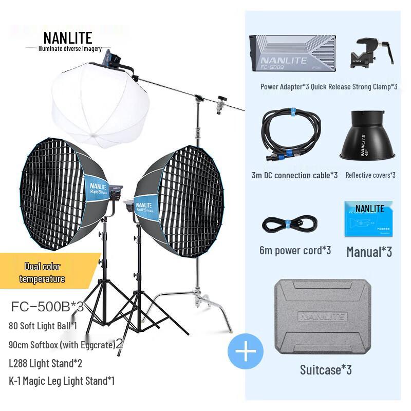NANLITE FC-500B Bi-Color LED Video Light