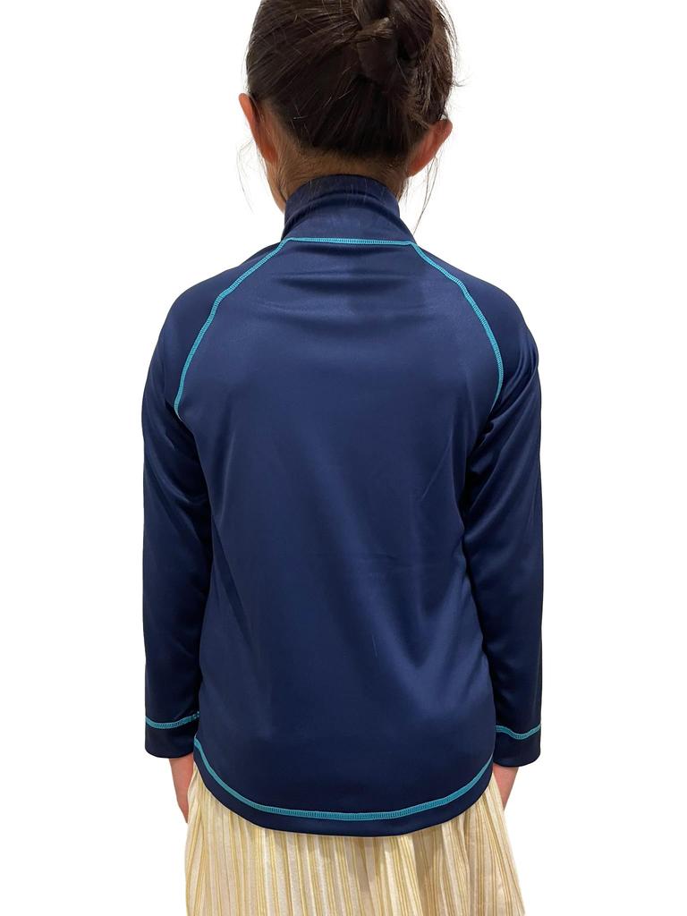 [Yu-Packet] 2025SS Children's OP Rash Guard UV RASH 569430-S: Authentic Japanese Product/Junior/Kids/OP/Ocean Pacific/Surf/Long Sleeve_150_NVY