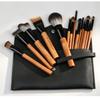 14Pcs Wooden Makeup Brush Set Beginners Eyeshadow Blush Foundation Brushes