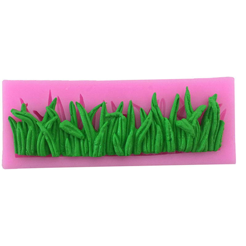 Diy 3D Cake Decorating Grass Shaped Fondant Sugar Cake Silicone Mold Art Tools