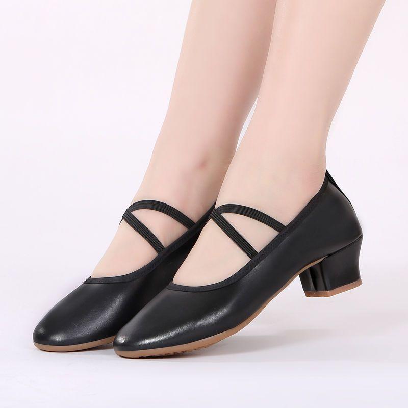 Sapatos Femininas Women Cute Siilver Light Weight Buckle Strap Square Heel Shoes Lady Casual Comfort Dance Shoes Ab648