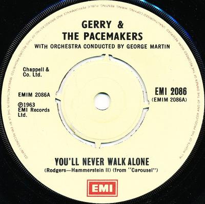 7-Zoll-Schallplatte GERRY THE PACEMAKERS Youll Never Walk Alone EMI2086 EMI UK Rock Gebraucht